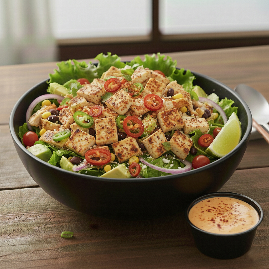 Mexican Chicken Salad with Spicy Southwest Dressing